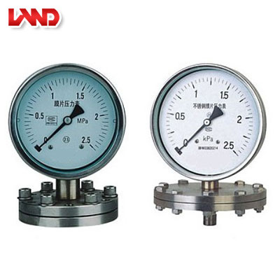 YP系列膜片壓力表、YPF系列防腐膜片壓力表